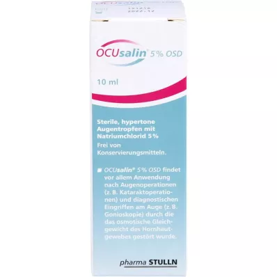 OCUSALIN 5% OSD Οφθαλμικές σταγόνες, 1X10 ml