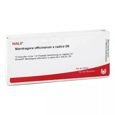 MANDRAGORA OFFICINARIUM e radice D 6 αμπούλες, 10X1 ml MANDRAGORA OFFICINARIUM e radice D 6 αμπούλες, 10X1 ml