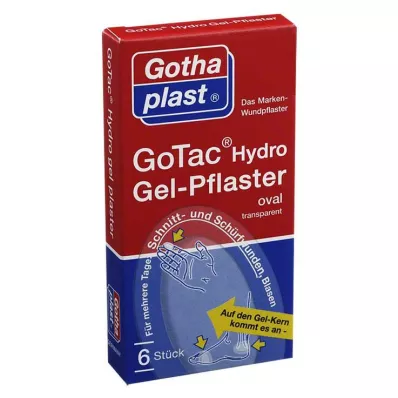 GOTAC Μεμβράνη τραύματος με επίθεμα γέλης, 6 τεμ