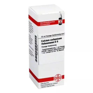 CALCIUM CARBONICUM Hahnemanni D 6 Αραίωση, 20 ml