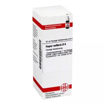 HEPAR SULFURIS Αραίωση D 6, 20 ml