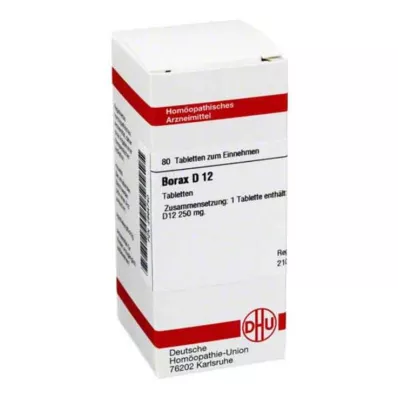 BORAX D 12 δισκία, 80 κάψουλες BORAX D 12 δισκία, 80 κάψουλες