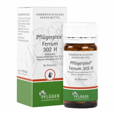 PFLÜGERPLEX δισκία Ferrum 302 H, 100 τεμάχια