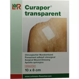 CURAPOR Επίδεσμος τραύματος αποστειρωμένος διαφανής 8x10 cm, 5 τεμ