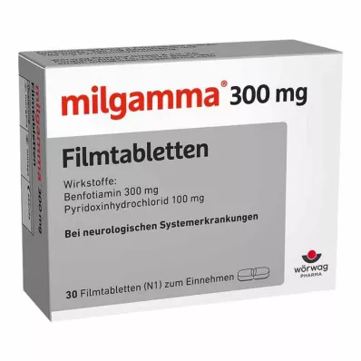 MILGAMMA επικαλυμμένα με λεπτό υμένιο δισκία 300 mg, 30 τεμάχια