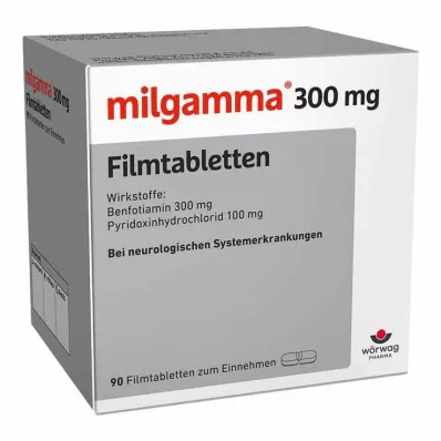 MILGAMMA επικαλυμμένα με λεπτό υμένιο δισκία 300 mg, 90 τεμάχια