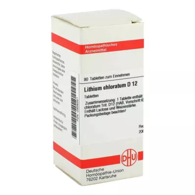 LITHIUM CHLORATUM D 12 δισκία, 80 κάψουλες
