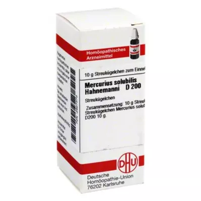 MERCURIUS SOLUBILIS Hahnemanni D 200 σφαιρίδια, 10 g