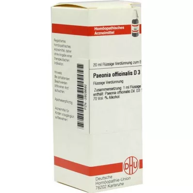 PAEONIA OFFICINALIS Αραίωση D 3, 20 ml