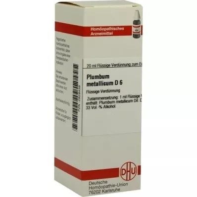 PLUMBUM METALLICUM Αραίωση D 6, 20 ml