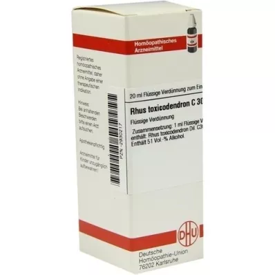 RHUS TOXICODENDRON Αραίωση C 30, 20 ml