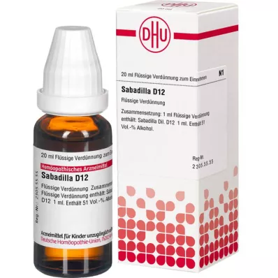 SABADILLA D 12 αραίωση, 20 ml