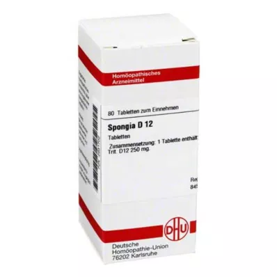 SPONGIA D 12 δισκία, 80 κάψουλες