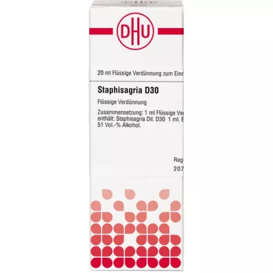 STAPHISAGRIA D 30 αραίωση, 20 ml