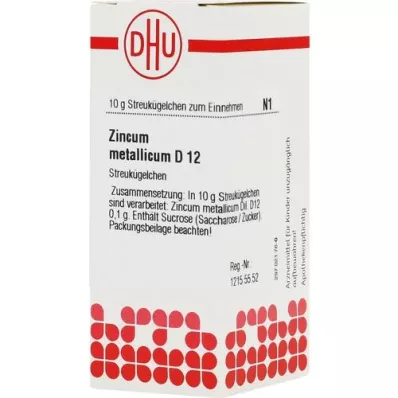 ZINCUM METALLICUM D 12 σφαιρίδια, 10 g
