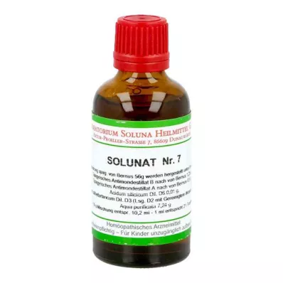 SOLUNAT σταγόνες No.7, 50 ml SOLUNAT σταγόνες No.7, 50 ml