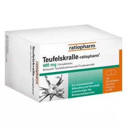 TEUFELSKRALLE-RATIOPHARM Επικαλυμμένα με λεπτό υμένιο δισκία, 200 τεμάχια