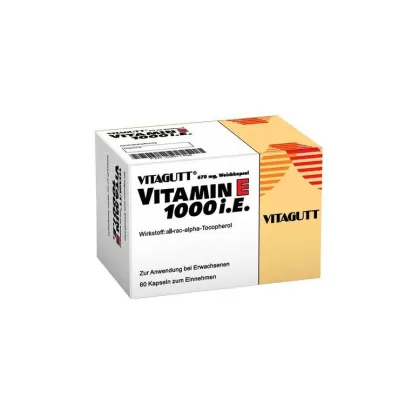 VITAGUTT Βιταμίνη Ε 1000 μαλακές κάψουλες, 60 τεμάχια