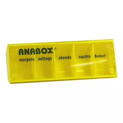 ANABOX Κουτί ημέρας κίτρινο, 1 τεμάχιο