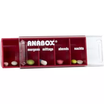 ANABOX Κουτί ημέρας κόκκινο, 1 τεμάχιο