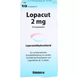 LOPACUT Επικαλυμμένα με λεπτό υμένιο δισκία των 2 mg, 10 τεμάχια