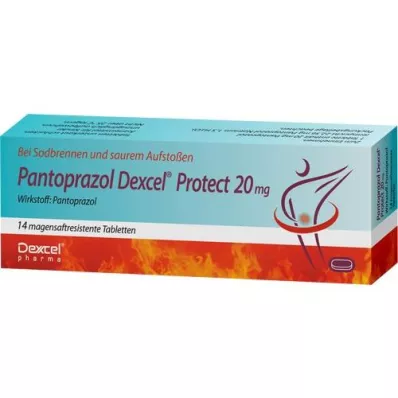 PANTOPRAZOL Dexcel Protect 20 mg δισκίο με εντερική επικάλυψη, 14 τεμάχια