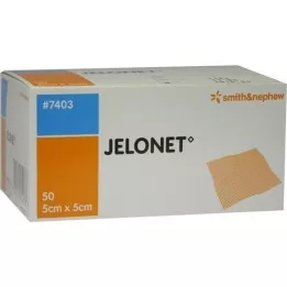 JELONET Γάζα παραφίνης 5x5 cm σε αποστειρωμένη συσκευασία αποφλοίωσης, 50 τεμάχια