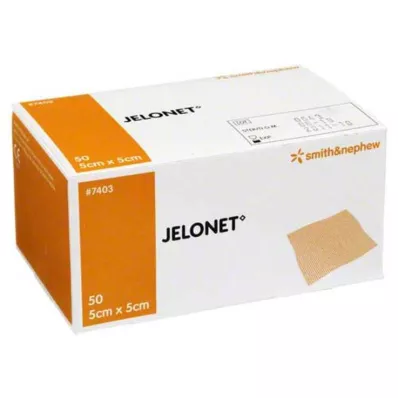 JELONET Γάζα παραφίνης 5x5 cm σε αποστειρωμένη συσκευασία αποφλοίωσης, 50 τεμάχια
