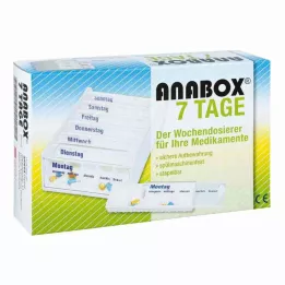 ANABOX Εβδομαδιαίος διανομέας 7 ημερών, λευκό, 1 τεμάχιο