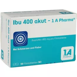 IBU 400 akut-1A Pharma επικαλυμμένα με λεπτό υμένιο δισκία, 50 τεμάχια