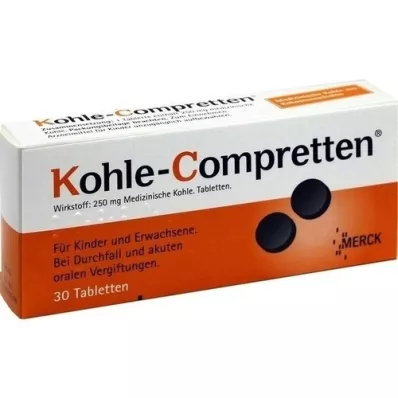 KOHLE Compretten δισκία, 30 τεμάχια