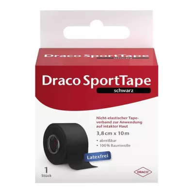 DRACO TAPEVERBAND 3,8 cmx10 m μαύρο, 1 τεμ