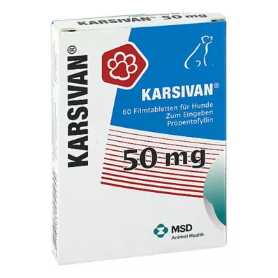 KARSIVAN 50 επικαλυμμένα με λεπτό υμένιο δισκία για σκύλους, 60 τεμάχια