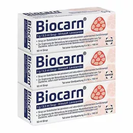 BIOCARN Σιρόπι, 3X50 ml