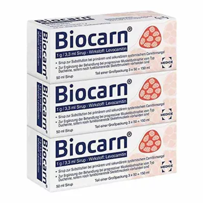 BIOCARN Σιρόπι, 3X50 ml BIOCARN Σιρόπι, 3X50 ml