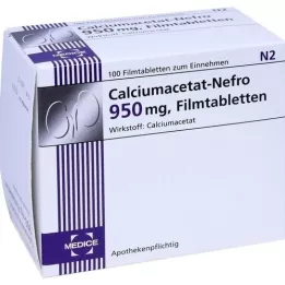 CALCIUMACETAT NEFRO 950 mg επικαλυμμένα με λεπτό υμένιο δισκία, 100 τεμάχια