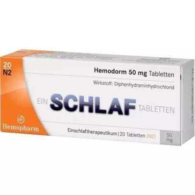 HEMODORM υπνωτικά δισκία 50 mg, 20 τεμάχια