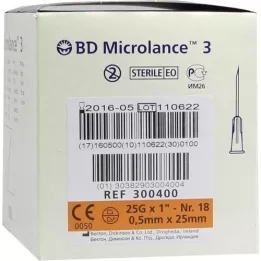 BD MICROLANCE Κάνουλα 25 G 1 0,5x25 mm, 100 τεμ