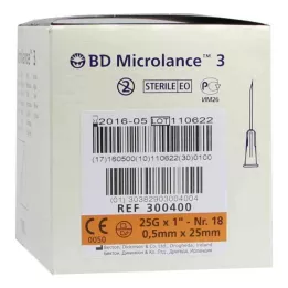 BD MICROLANCE Κάνουλα 25 G 1 0,5x25 mm, 100 τεμ