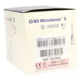 BD MICROLANCE Κάνουλα 18 G 1 1/2 40 mm trans., 100 τεμ