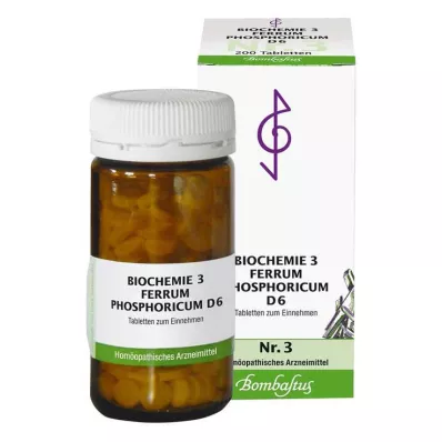 BIOCHEMIE 3 Ferrum phosphoricum D 6 δισκία, 200 κάψουλες