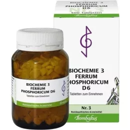 BIOCHEMIE 3 Ferrum phosphoricum D 6 δισκία, 500 τεμάχια