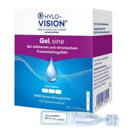 HYLO-VISION Πιπέτες Gel sine μονής δόσης, 20X0,35 ml