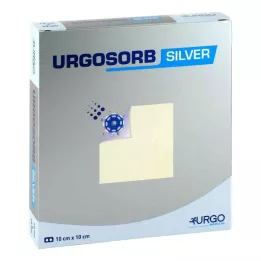 URGOSORB Ασημένιες κομπρέσες 10x10 cm, 10 τεμάχια