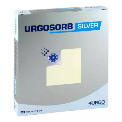 URGOSORB Ασημένιες κομπρέσες 10x10 cm, 10 τεμάχια