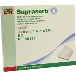 SUPRASORB X HydroBalance Wound Dressing 9x9 cm, 5 τεμάχια