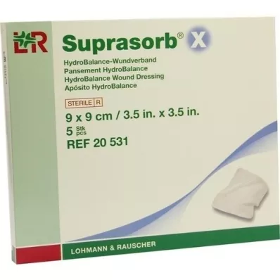 SUPRASORB X HydroBalance Wound Dressing 9x9 cm, 5 τεμάχια