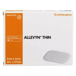 ALLEVYN Λεπτός επίδεσμος τραύματος 5x6 cm, 10 τεμάχια