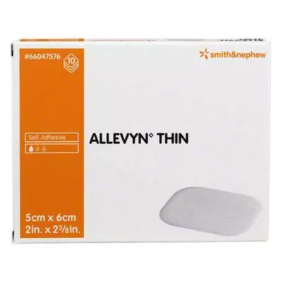 ALLEVYN Λεπτός επίδεσμος τραύματος 5x6 cm, 10 τεμάχια