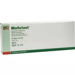 MOLLELAST Επίδεσμοι 4 cmx4 m σε ατομική συσκευασία, 20 τεμάχια